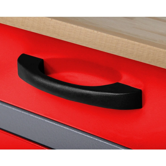 Werkbank, Karsten 160 cm Rot-Grau