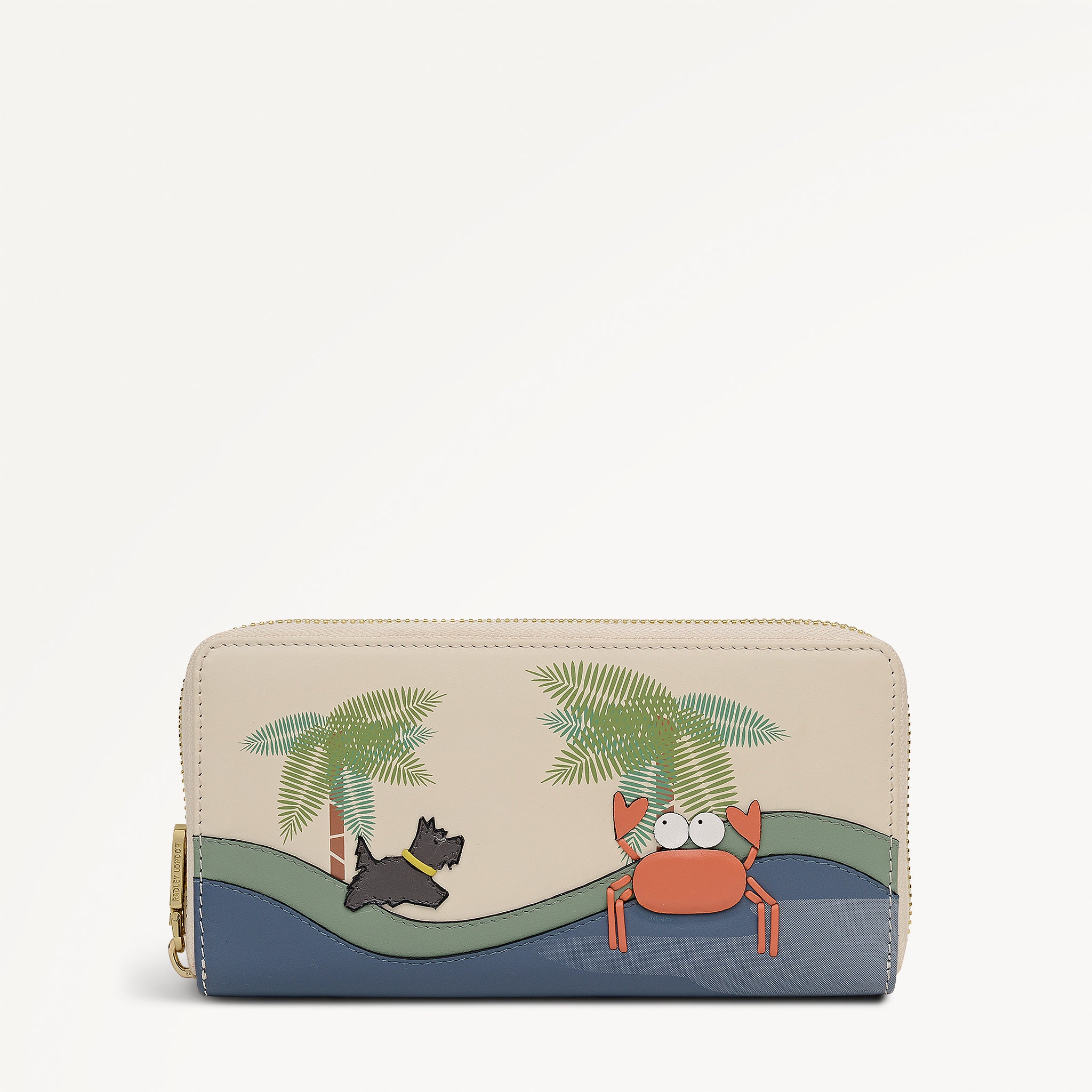 Clawde Crab - Large Zip Around Wallet