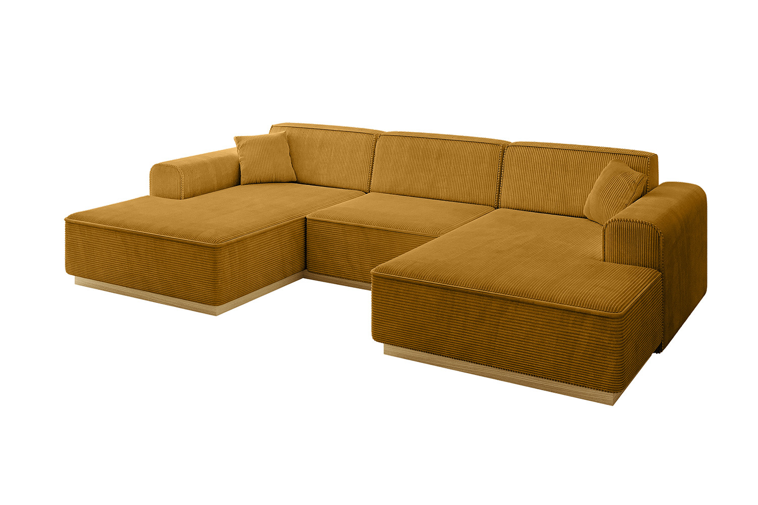 Narożnik uniwersalny bez funkcji spania IREA-U1-v2 301x165x80 Żółty