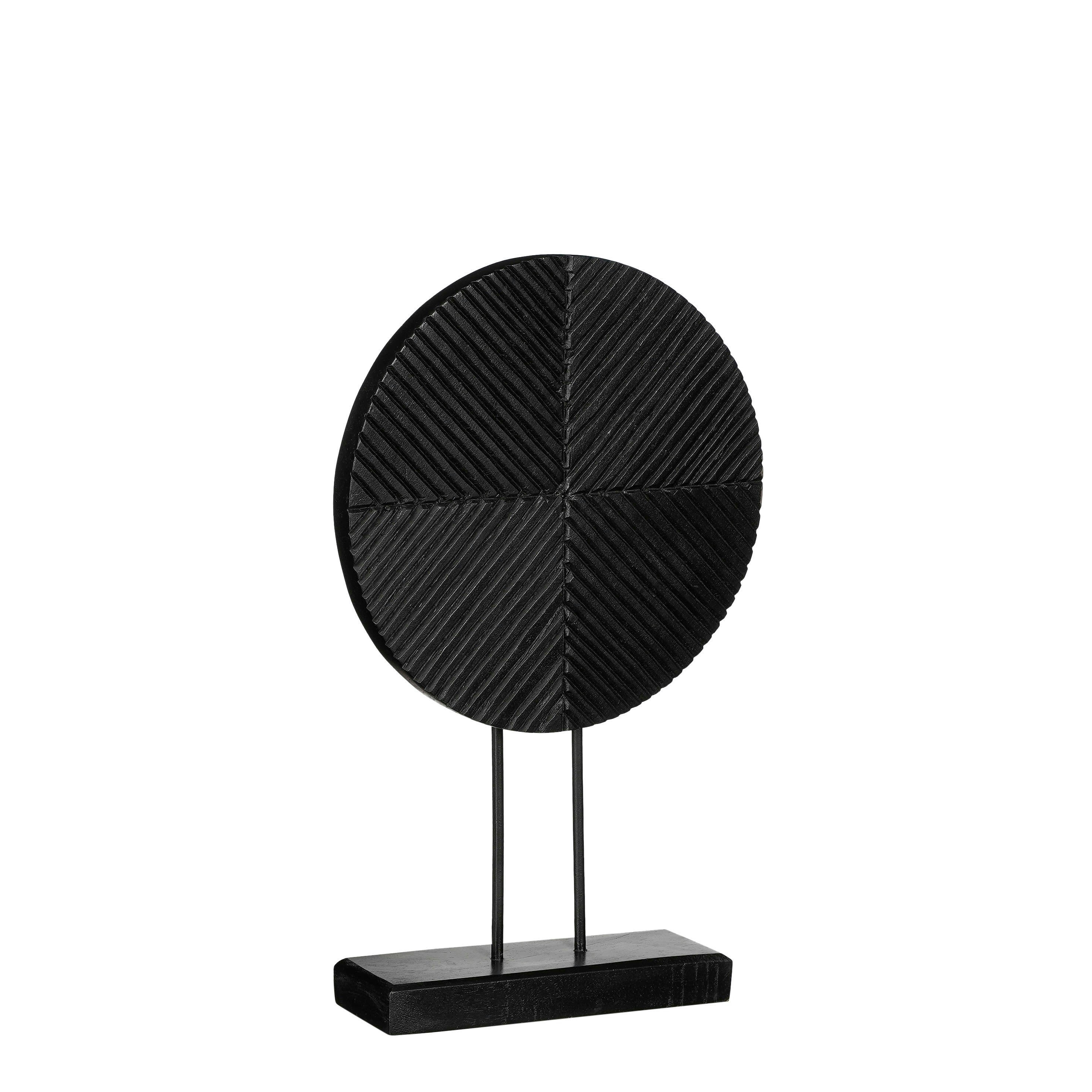 DANAE - Ornement sur pied en bois noir D40