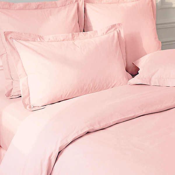 Lot de 2 taies d'oreiller en percale de coton Poudre 50x70 cm SOFT PERCALE