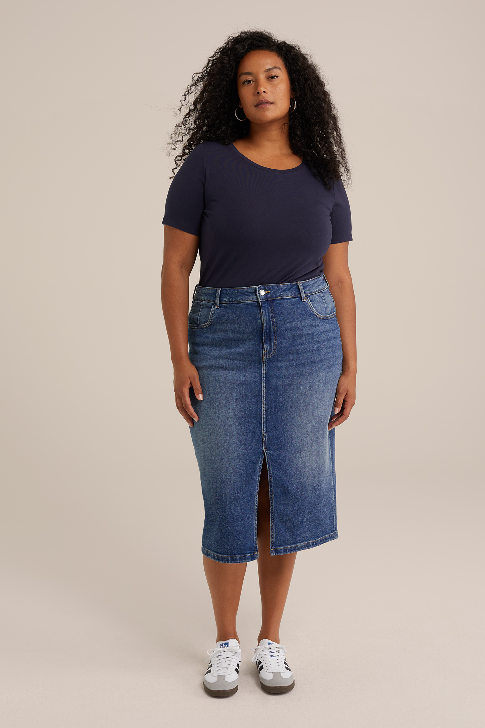 Dames nauwsluitend T-shirt - Curve