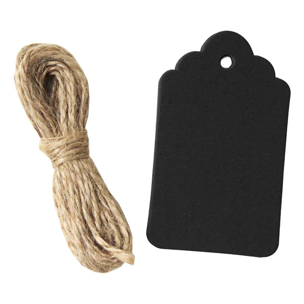 Black Luggage Tags 20 Pack