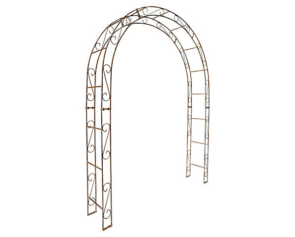 Arche de jardin ALEX sommet arrondi - 180 cm rouiller