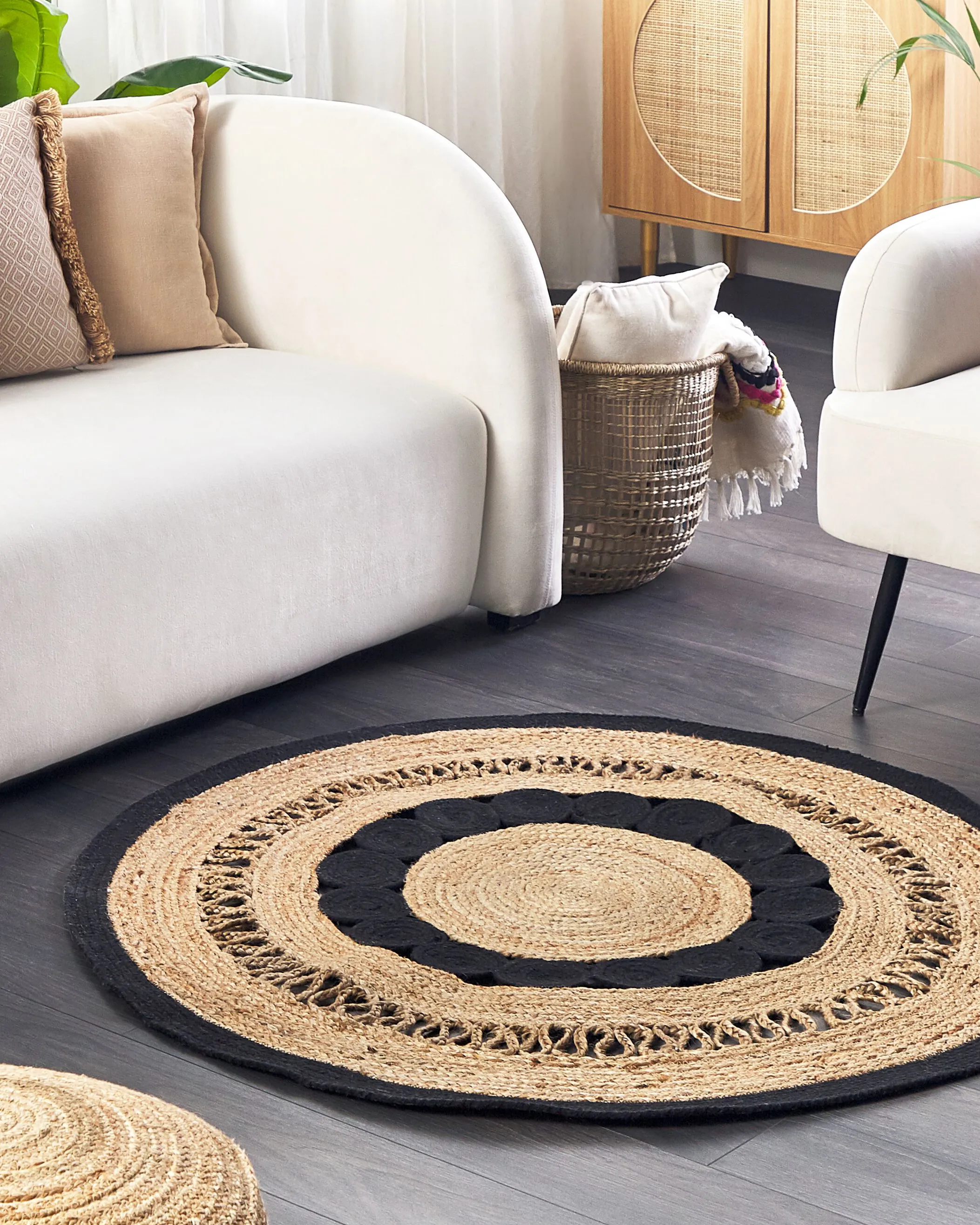 Rug YOZGAT Beige ? 120 cm Jute
