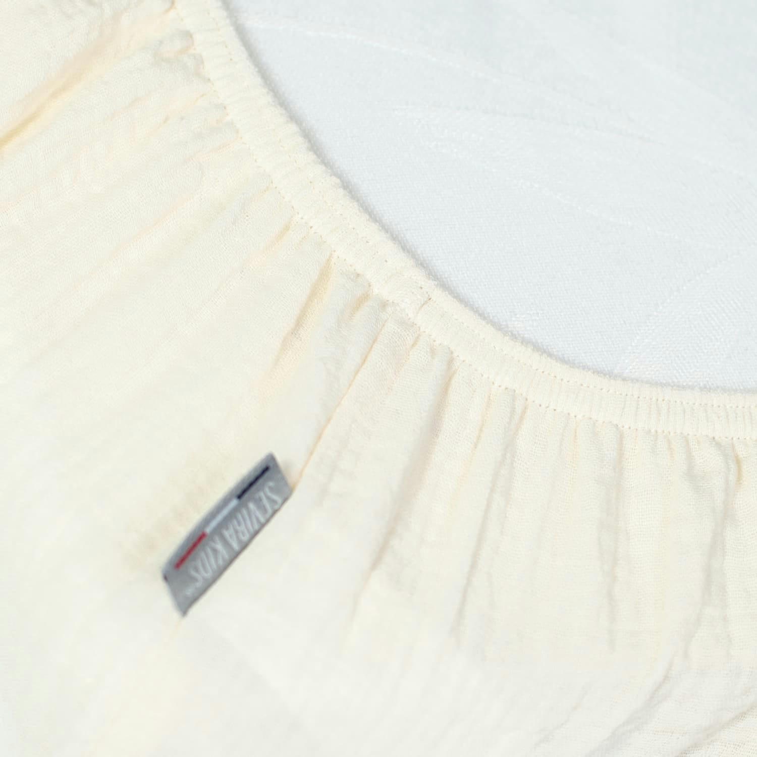 - Drap housse en gaze de coton 90x190