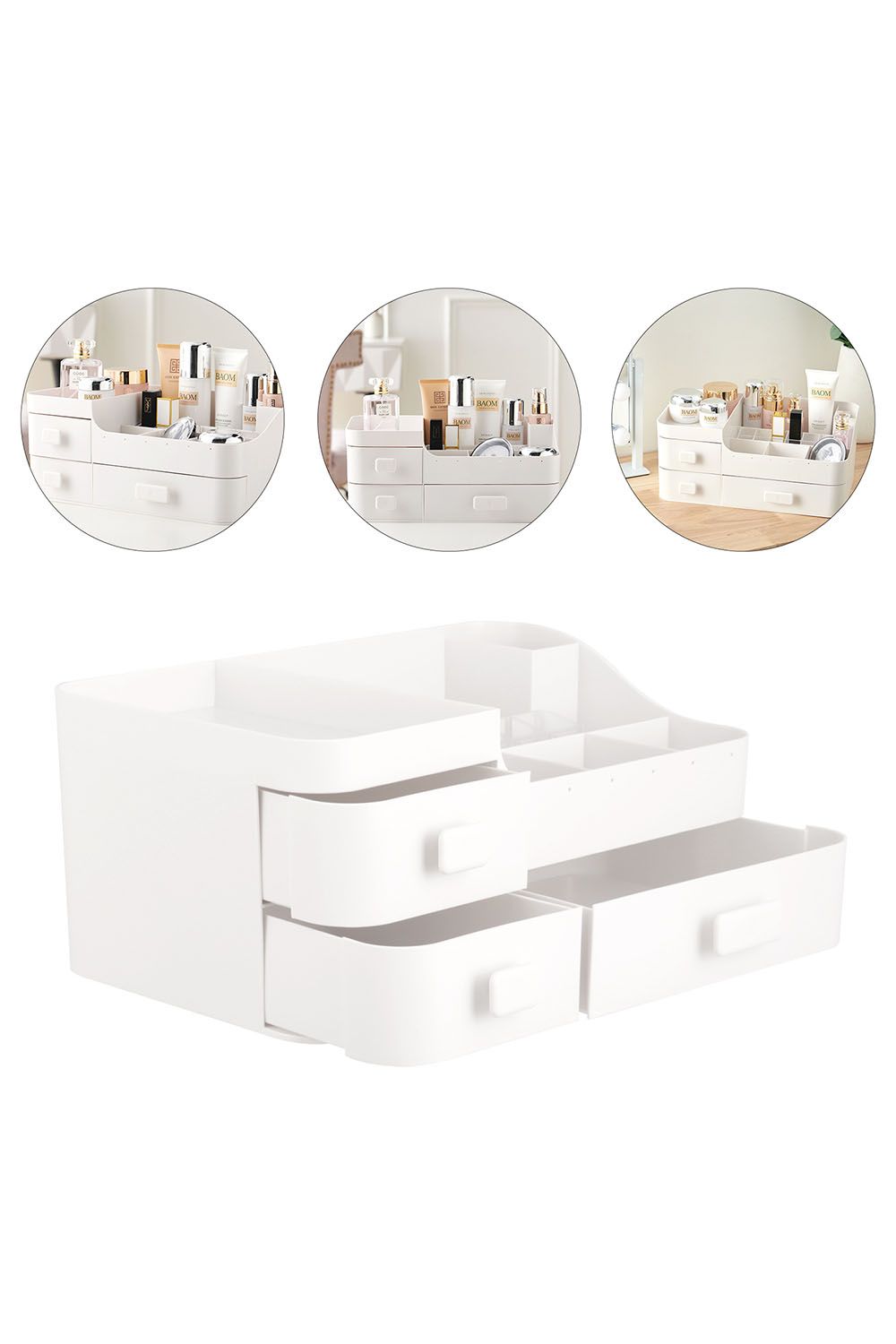 Living and Home Desktop Cosmetic Organizer Storage Box