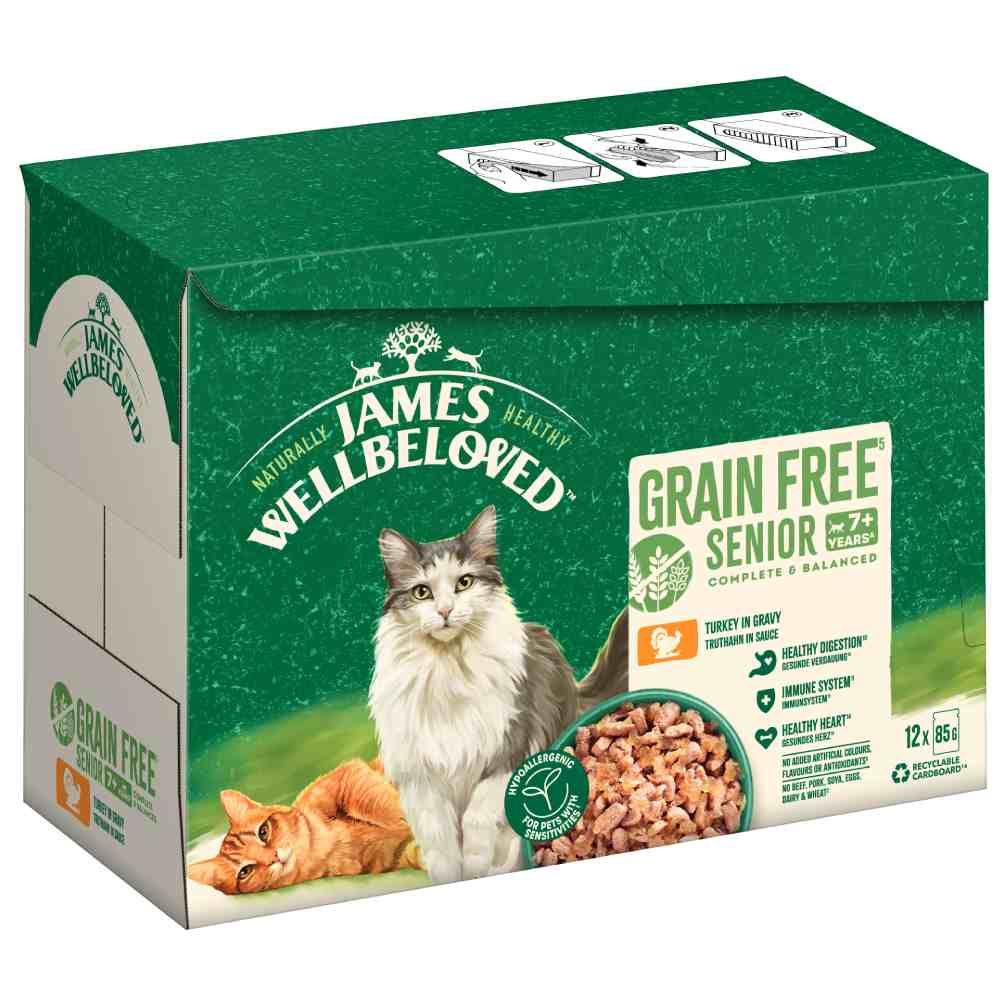 James Wellbeloved Grain-Free Senior Cat Hypoallergenic Turkey