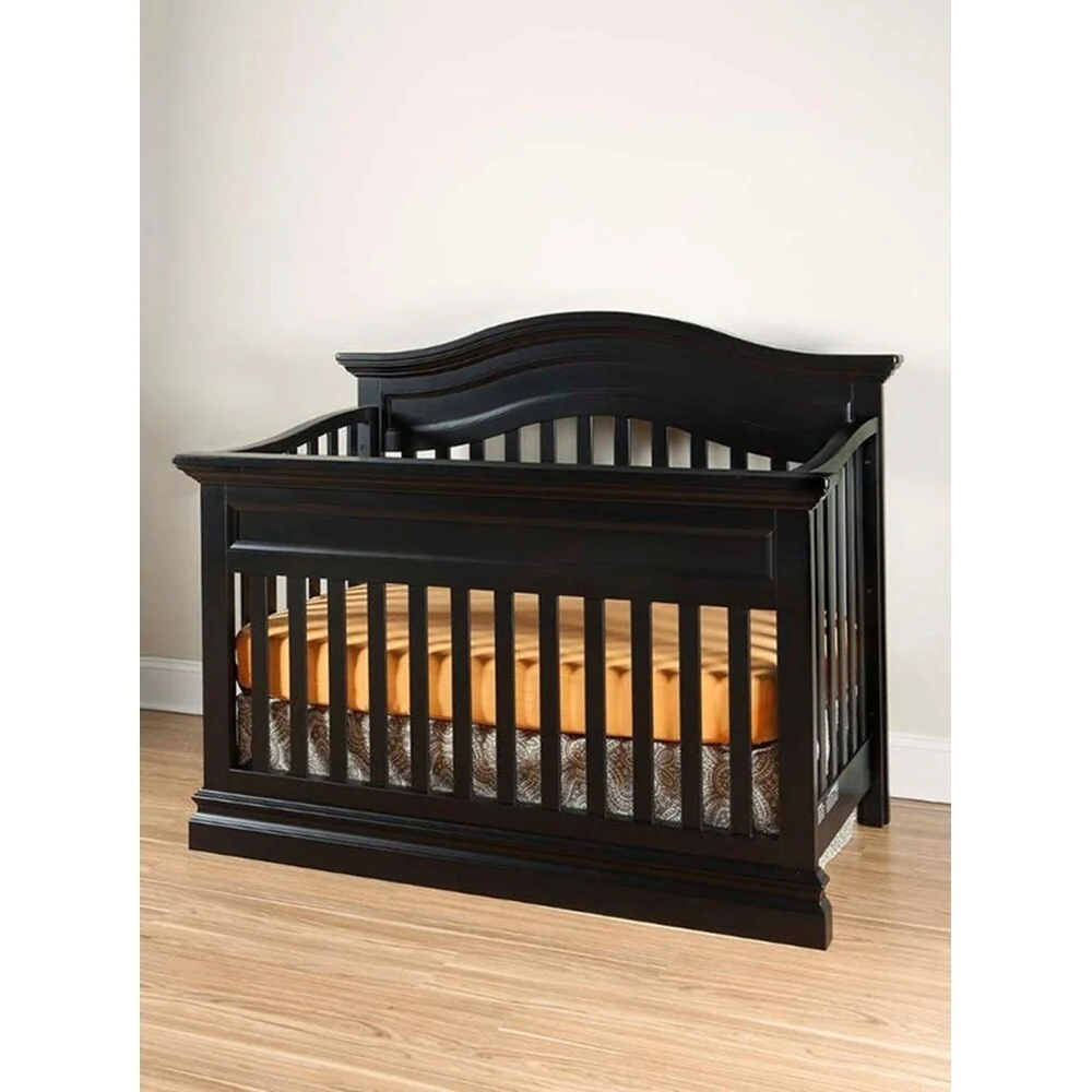 Taylor & Olive Harbor Ridge Black Convertible Crib