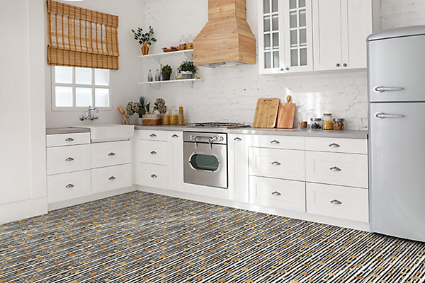 Carreaux vinyle Tulup 30x30 cm Lignes et étoiles 9 pcs