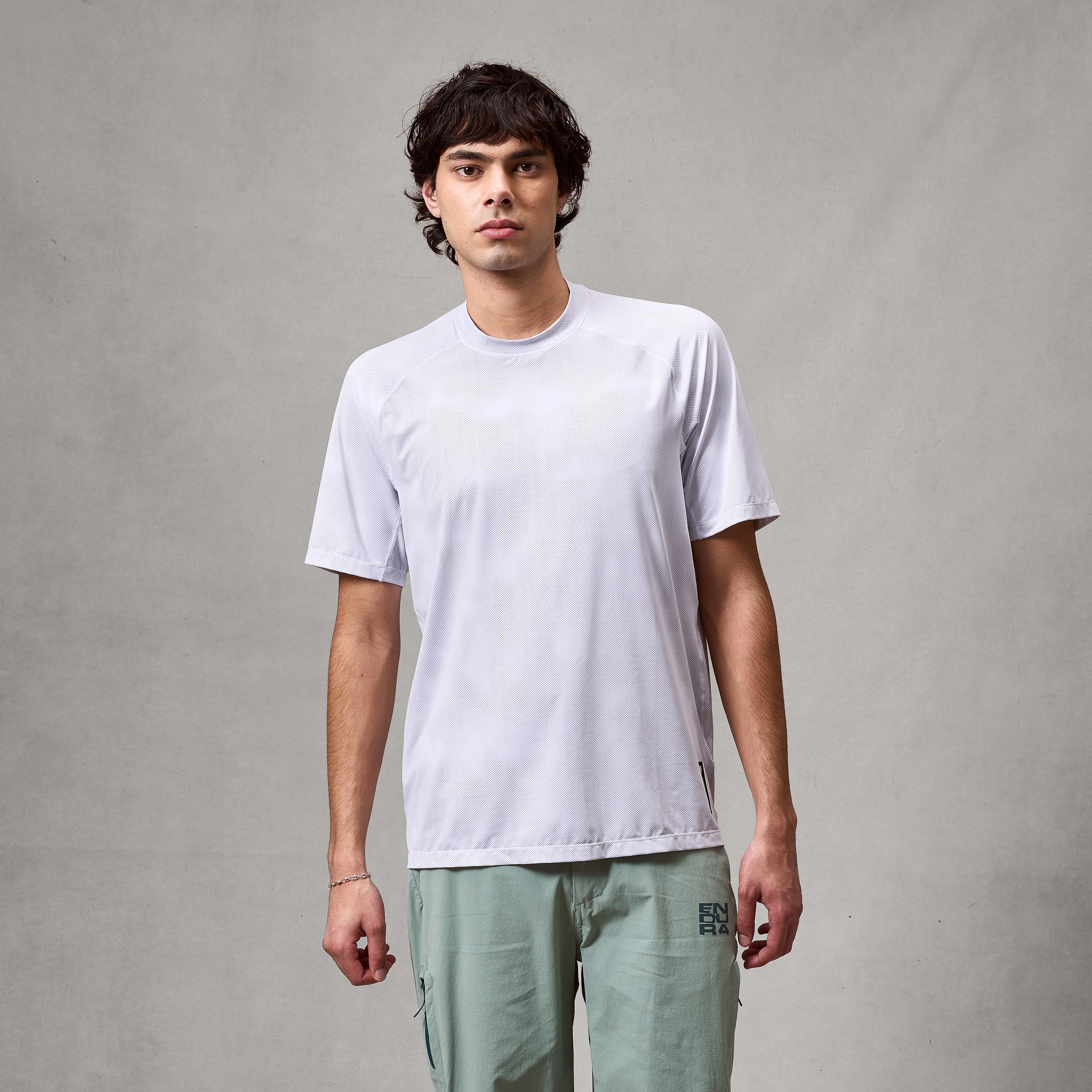 Men's AllTrack Rout S/S Tech Tee - White