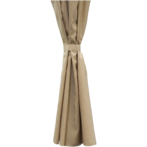 Seitenteile, Breite: 350 cm, Polyester, hellbraun