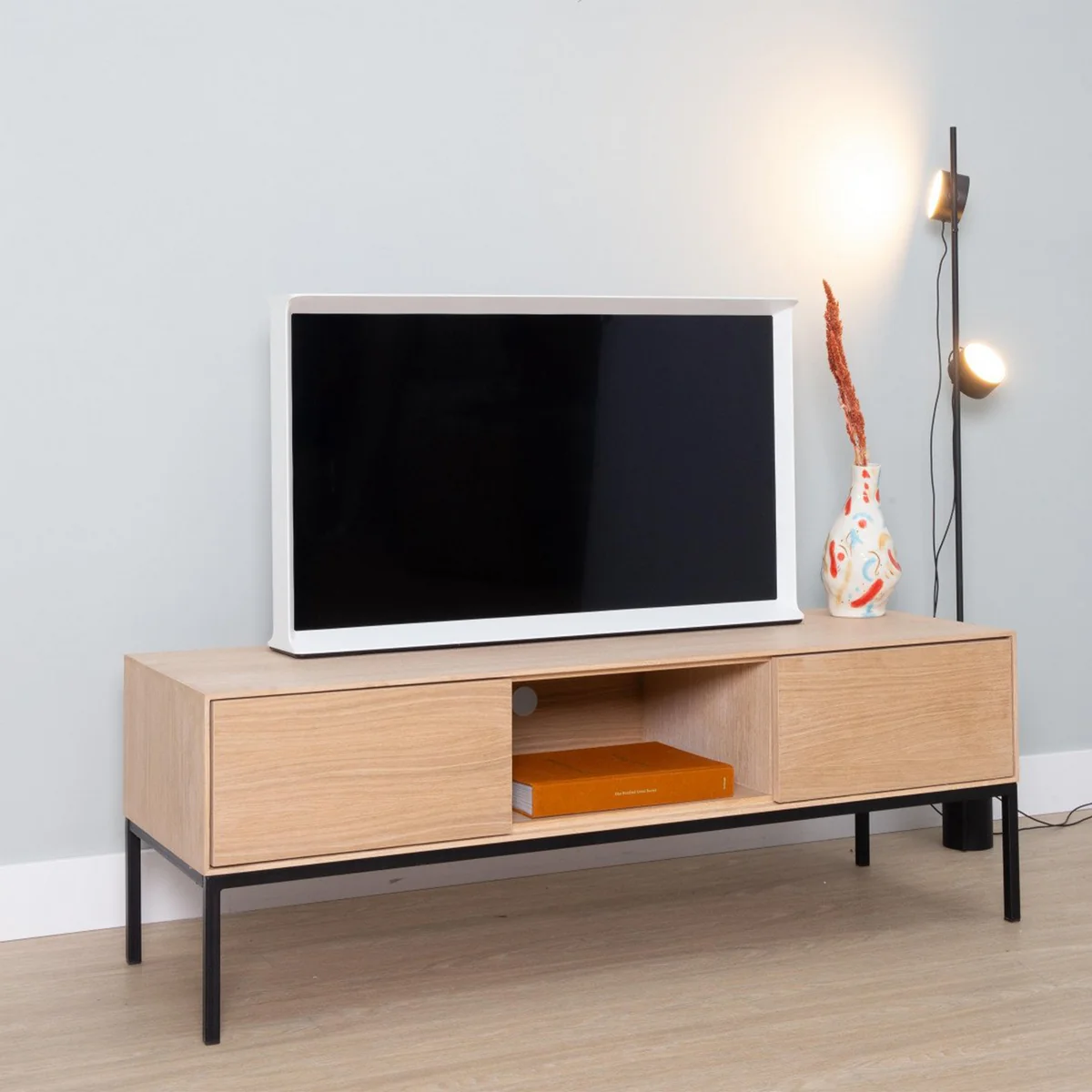 Nuuck - Nuury TV Möbel, 47 x 138 cm, Eiche