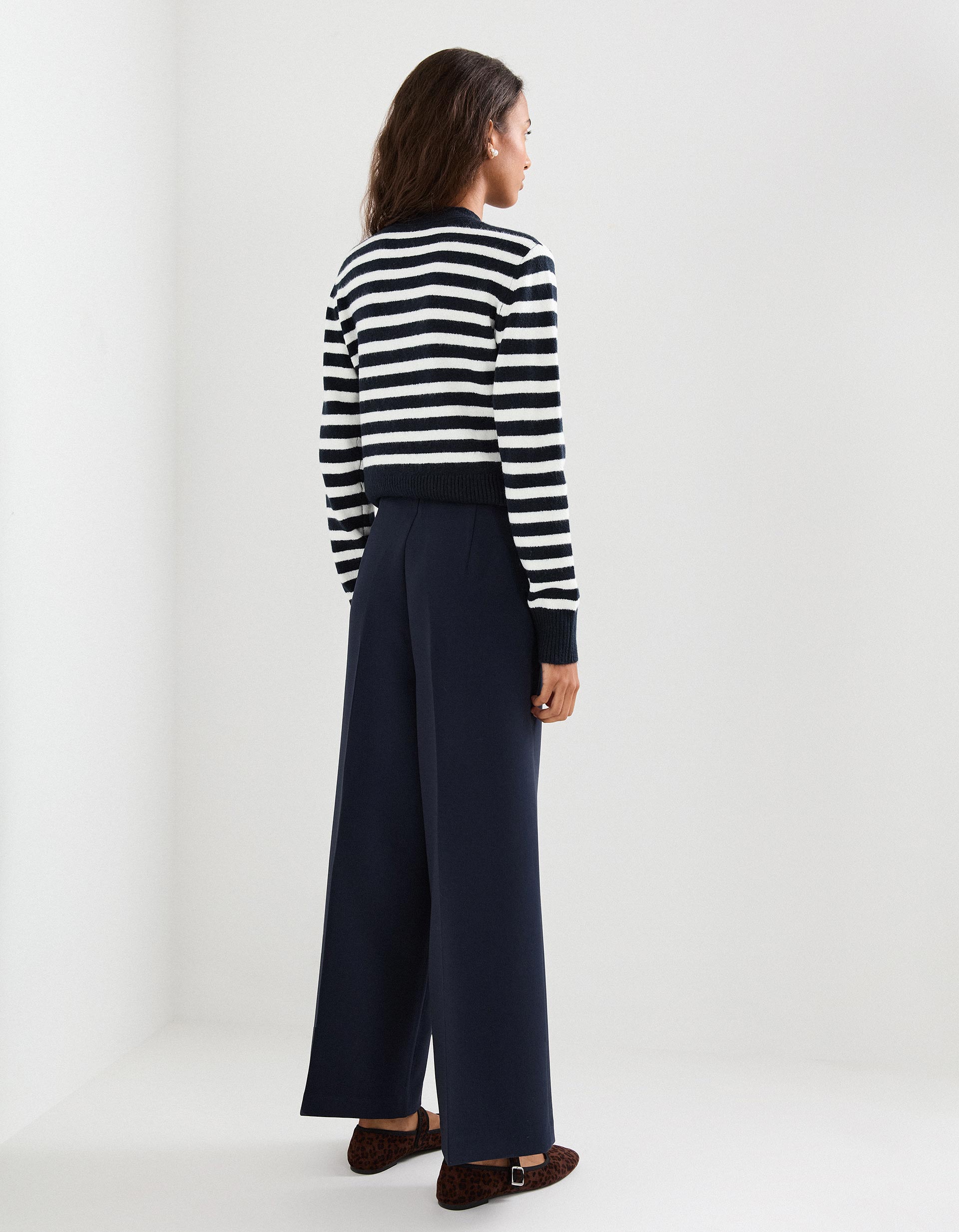 Calças Culotte, Mulher, Azul Escuro
