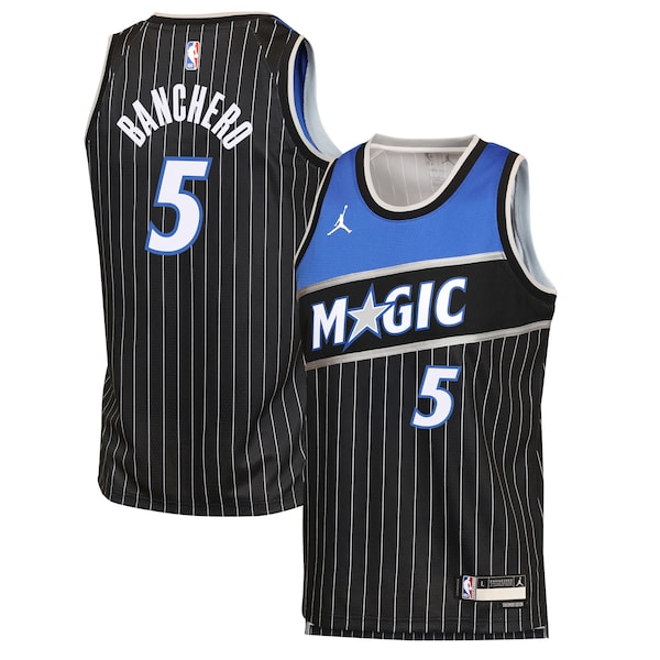 Paolo Banchero Orlando Magic Jordan Brand Youth  Swingman Jersey - Statement Edition - Black