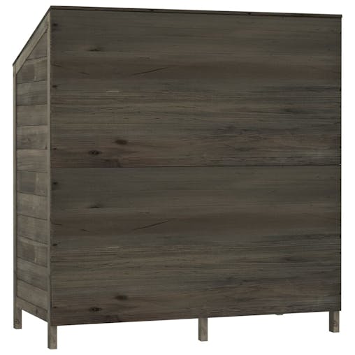 NNEVL Garden Shed Anthracite 102x52x112 cm Solid Wood Fir