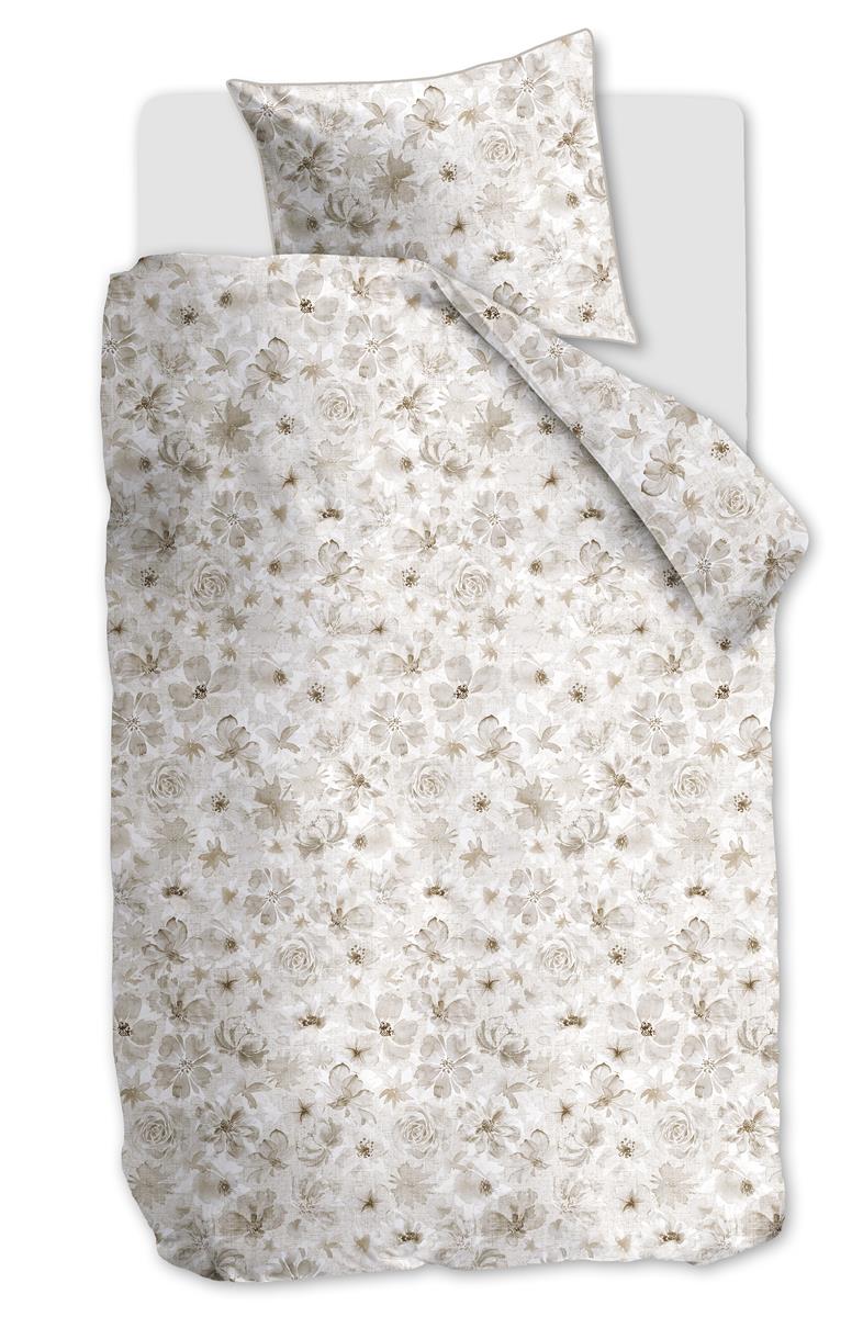 Riviera Maison dekbedovertrek Flowing Flowers - 140x200/220 cm - zand