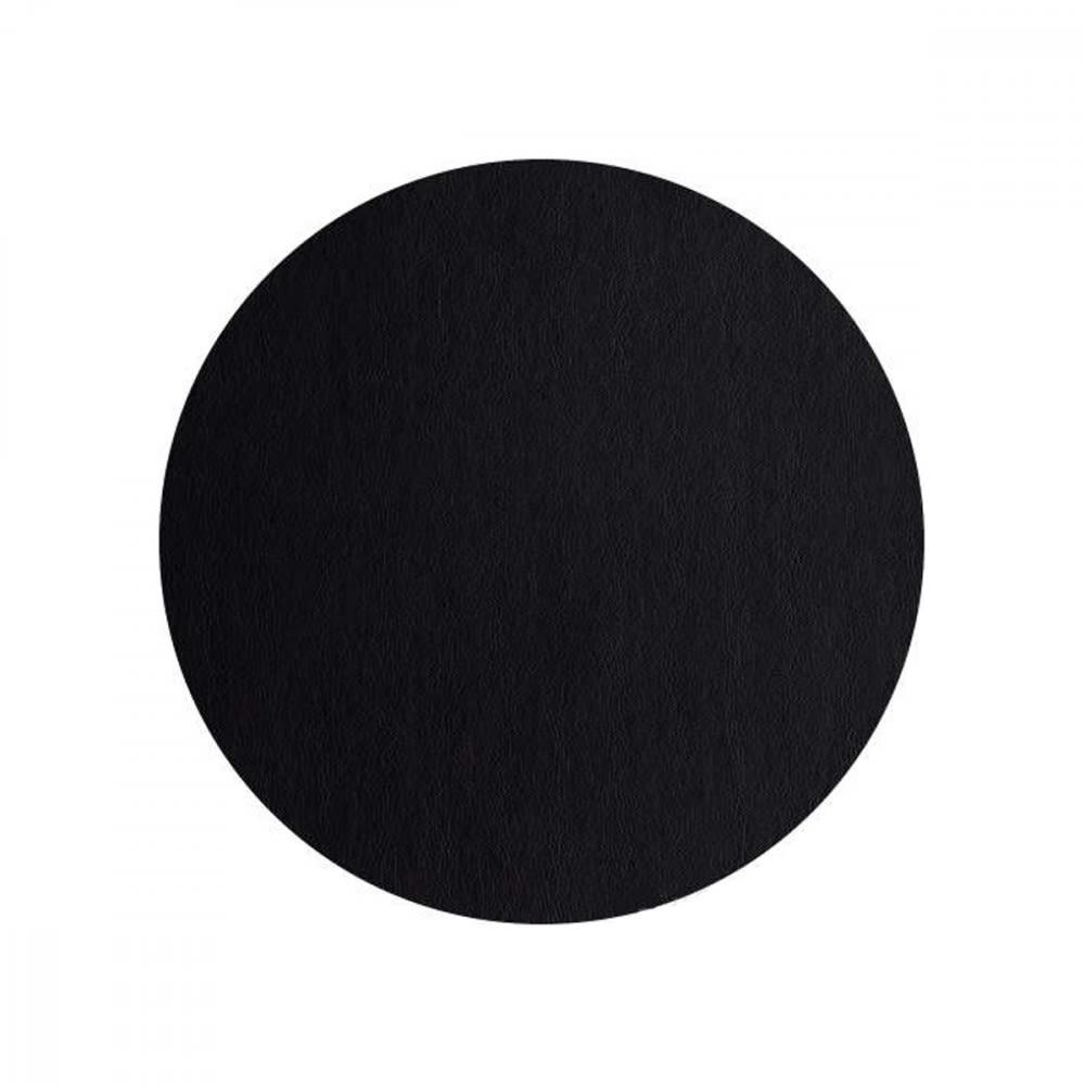 - Set de table rond plastique noir / noir