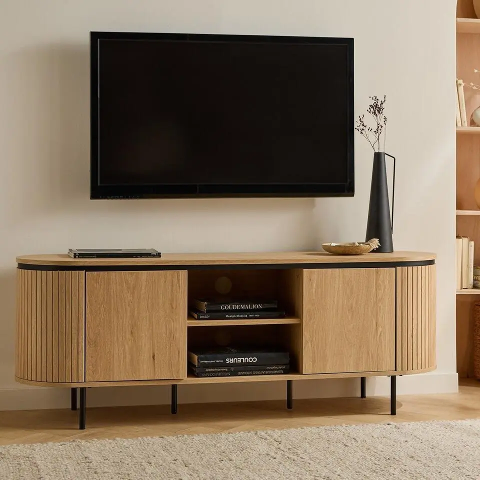 Calicosy - MALAGA TV-meubel - Licht hout - 40x150x55 cm