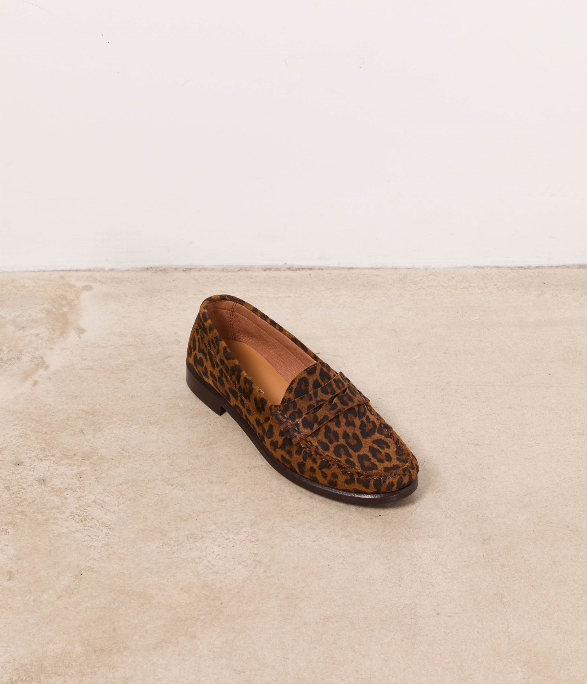 Mocassins imprimé léopard Driss