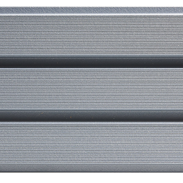 Lame pour bardage Claire-voie composite L.2.5m, Gris, SYLWAY