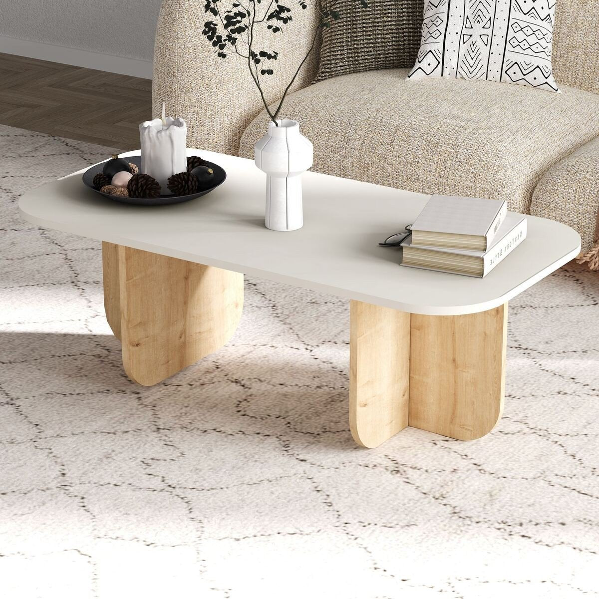 Calicosy - BECAJ Rechthoekige salontafel - H41,4 cm