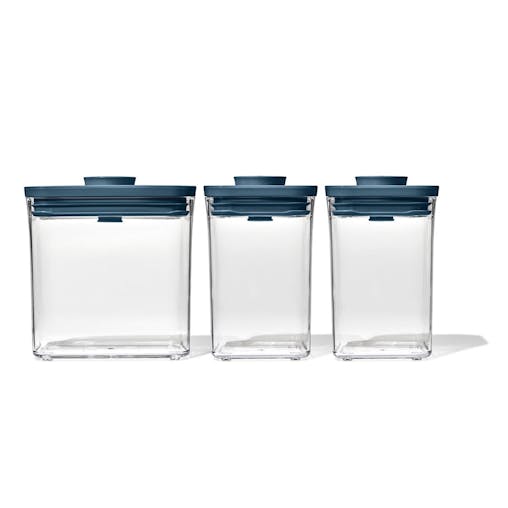 OXO Pop 2.0 Everyday Storage 3 Piece Container Set | 3pc Storm Blue