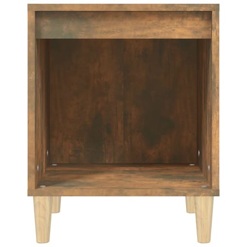 NNEVL Bedside Cabinets 2 pcs Smoked Oak 40x35x50 cm