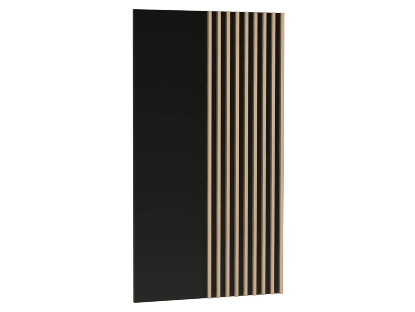 Panel ścienny Cali C-10 z lamelami czarny