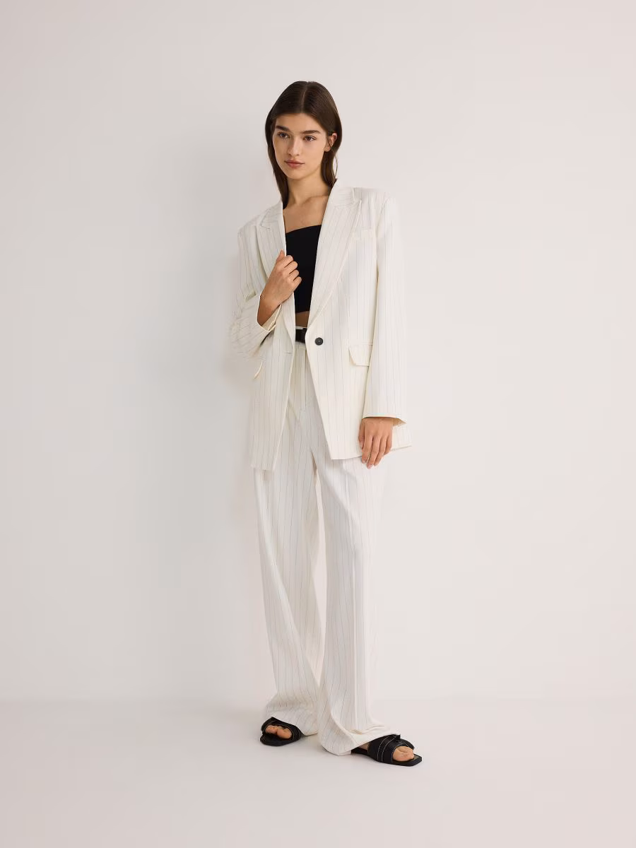 Blazer With Viscose Blend