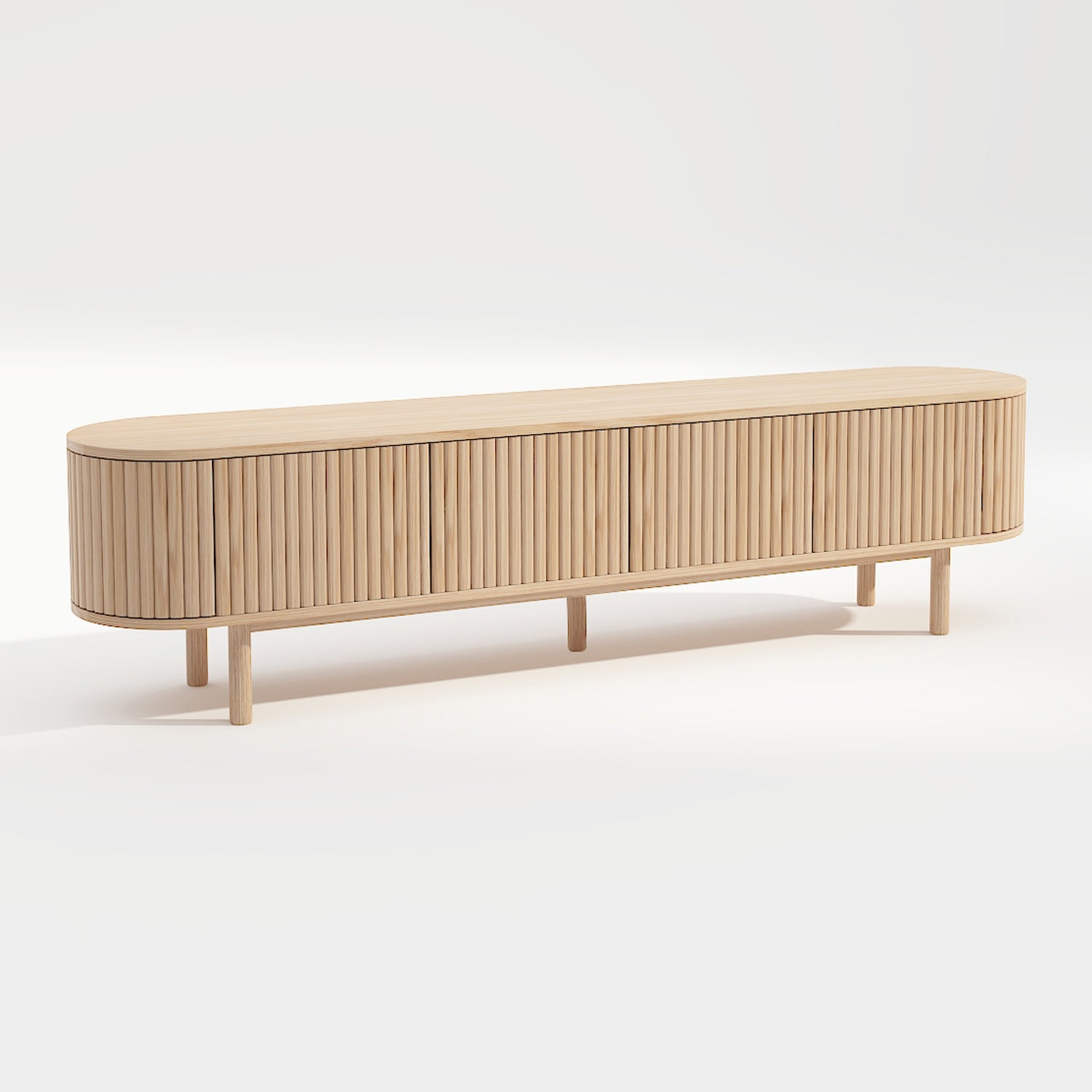 by fonQ Freya Tv-meubel B 200 cm - Licht Eiken