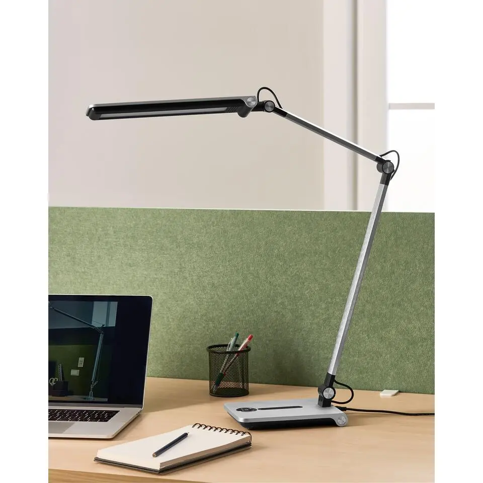 AQUILA - Bureaulamp LED - Zilver - Synthetisch materiaal
