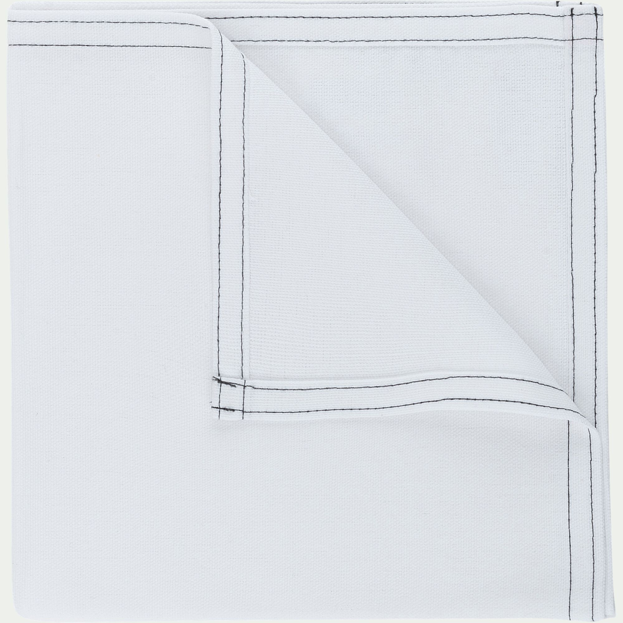 VENASQUE - Serviette de table en coton 41x41cm - blanc