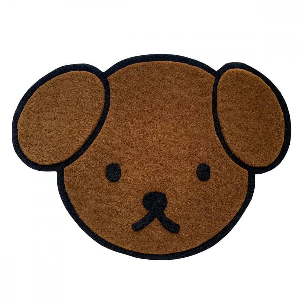 SNUFFY - Tapis de sol ours tissu marron