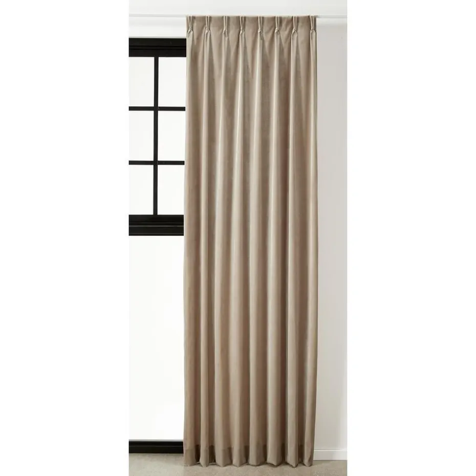 Kwantum Vouwgordijnen | Isolerende Gordijnen | Gordijn Velours Juliet  Naturel