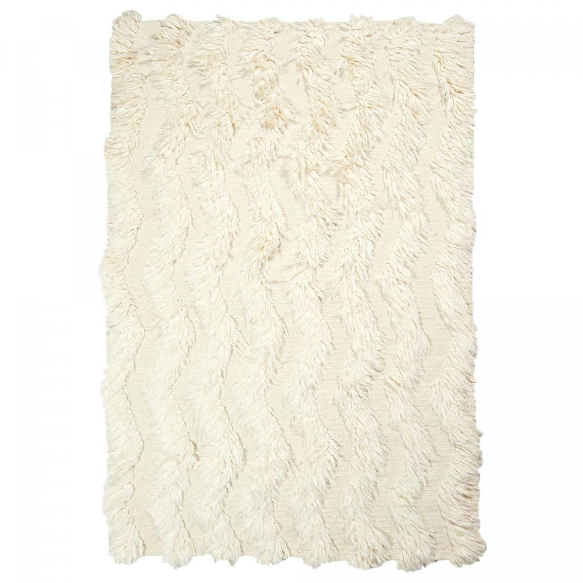 FLOKATA - Tapis salon crème 120x170