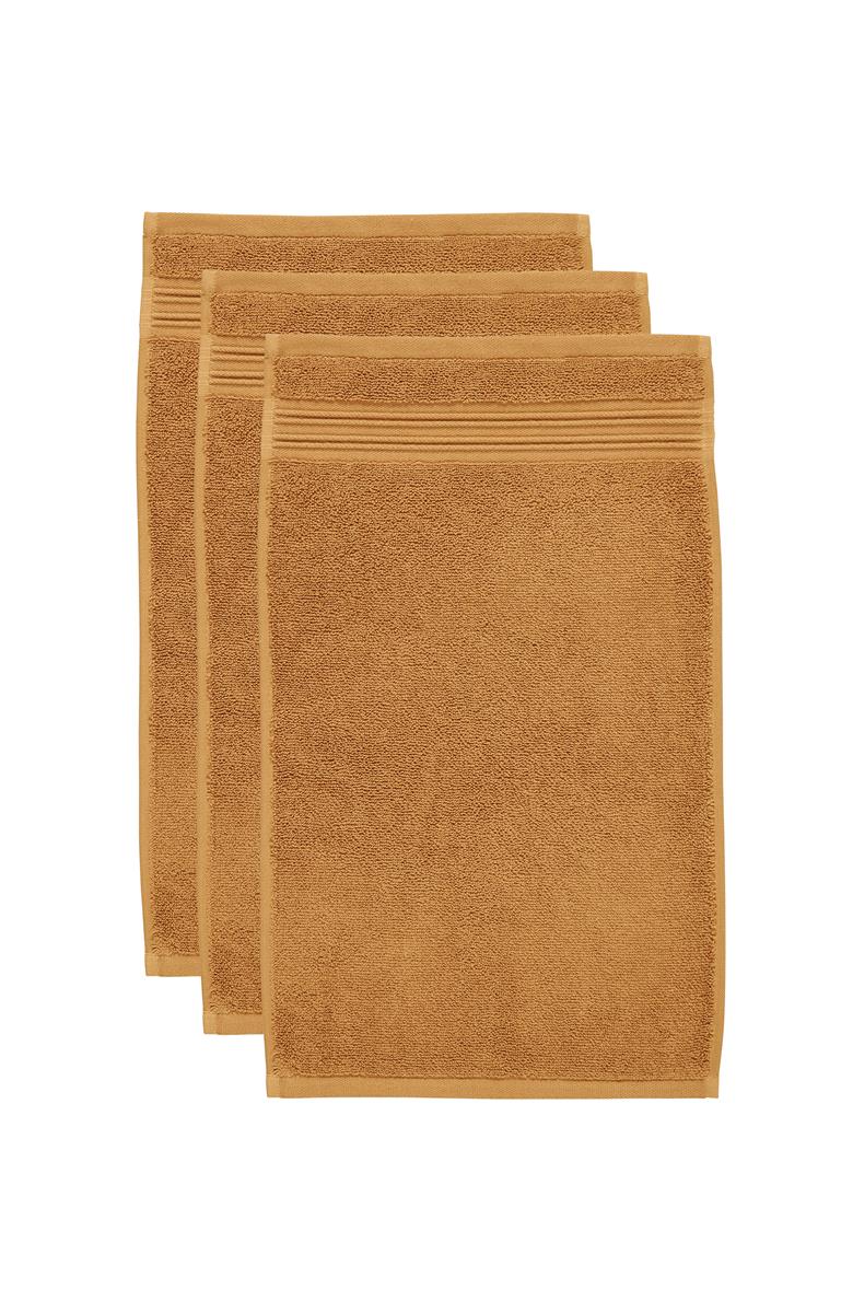 Beddinghouse Sheer - Gastendoekje - set van 3 - 30x50 cm - Oker