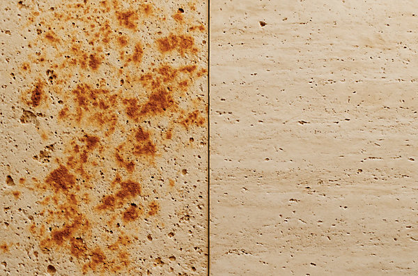 Détachant Anti-Rouille élimine Traces de Rouille sur Pierre Naturelle, Carrelage, Tomette, Marbre, Béton Int/Ext 1L (5m²)
