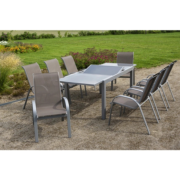 Gartenmöbel »Amalfi«, 8 Sitzplätze, Aluminium