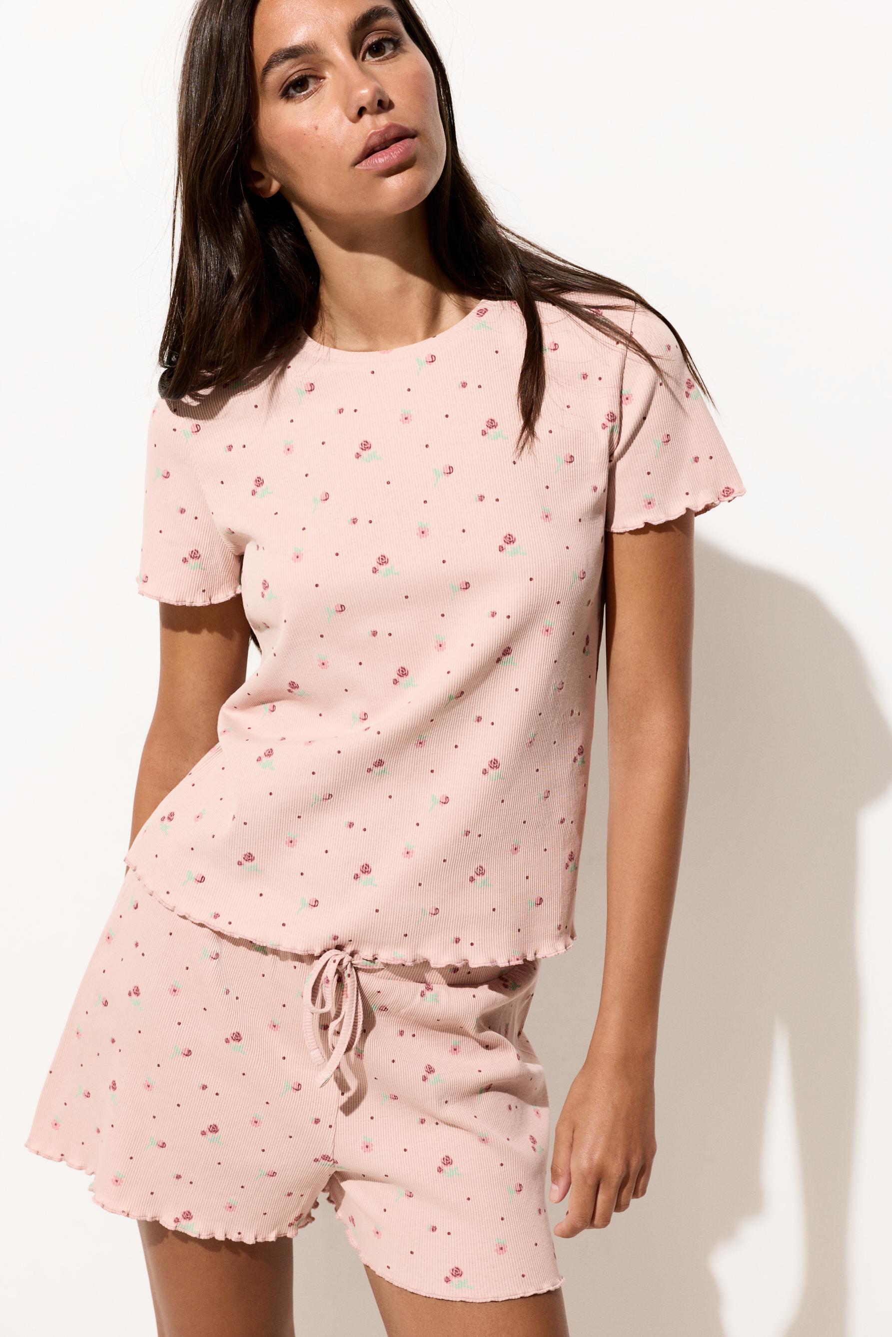 Pijama corto estampado