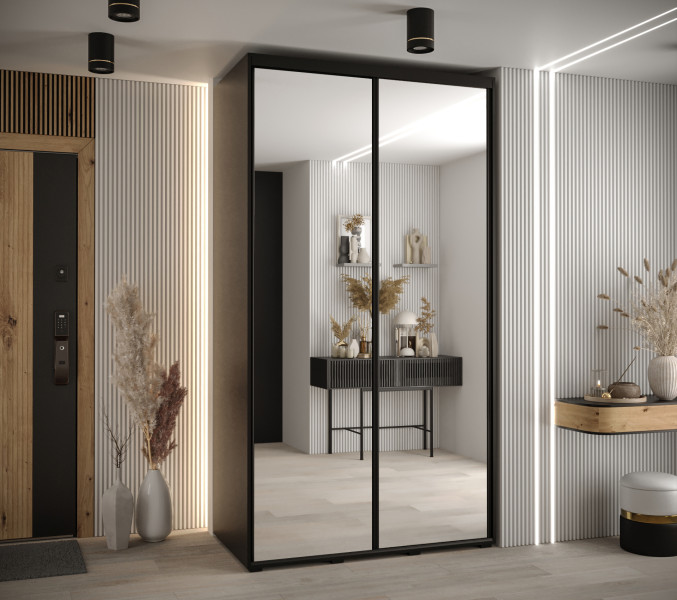 Szafa przesuwna 60 Cannes 2 130 czarny czarny czarny