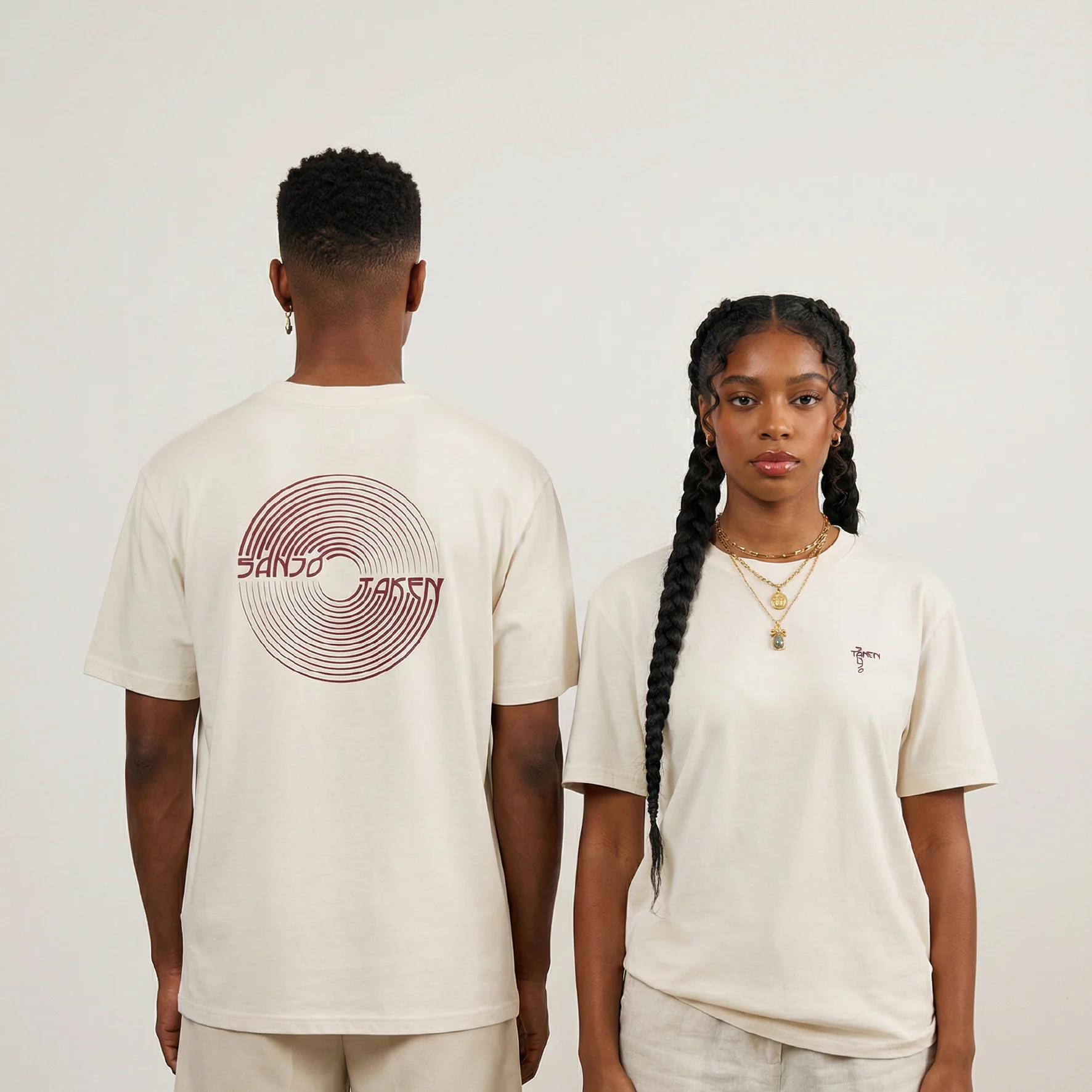 T-shirt Taken X Sanjo // Ecru