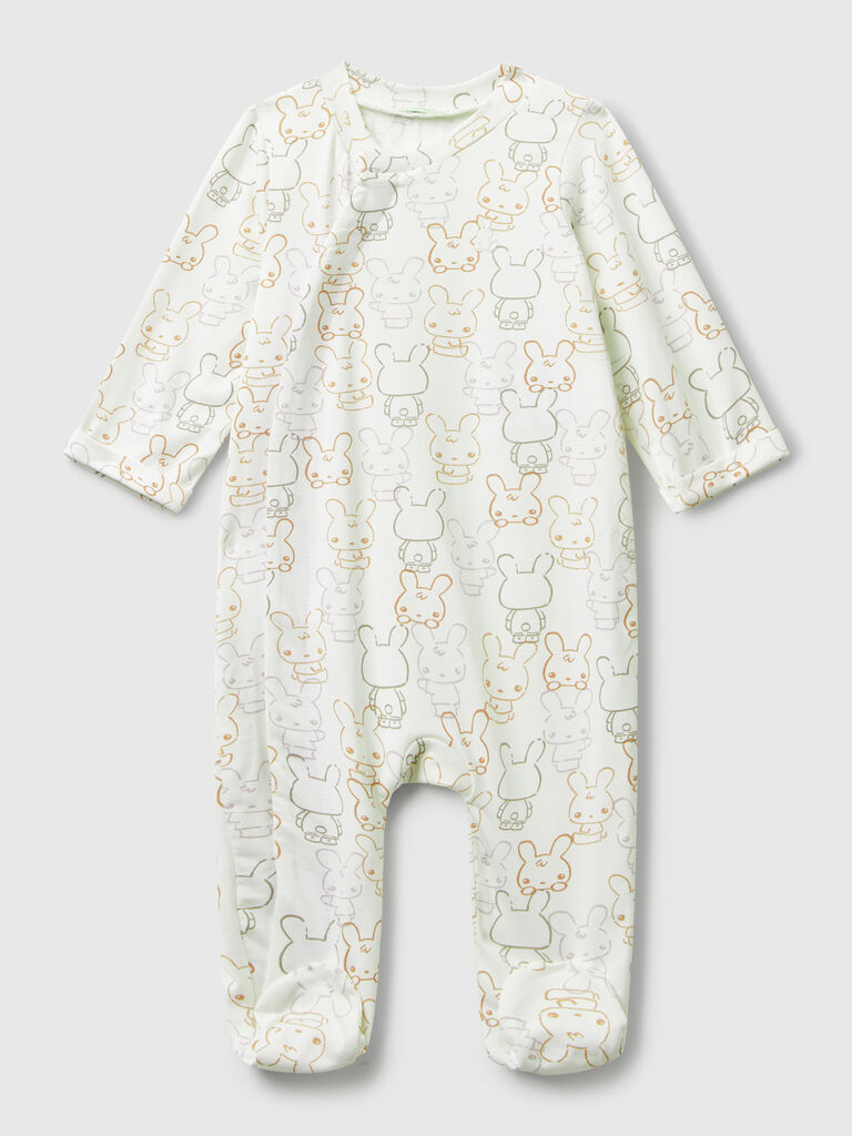 Onesie with bunny print