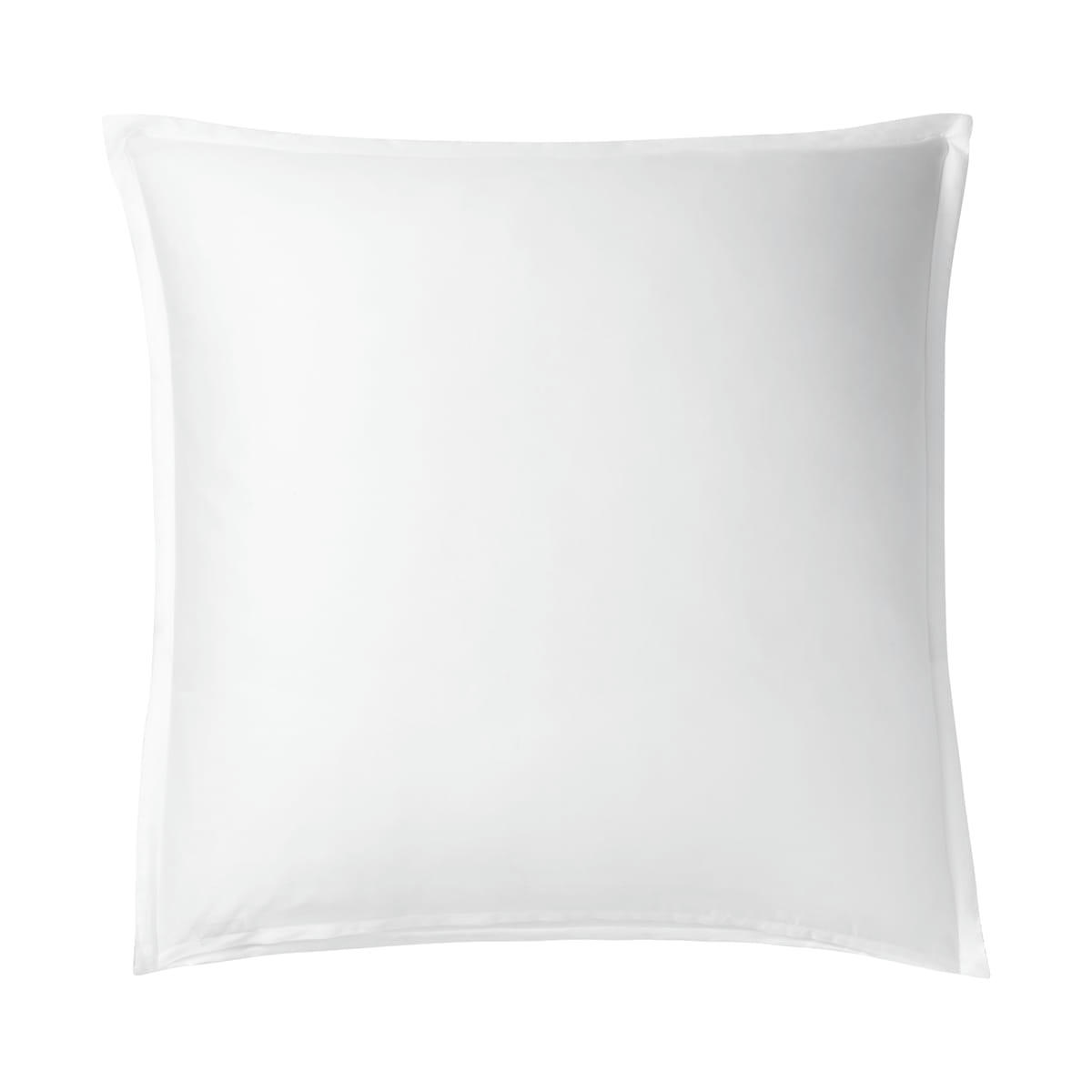 AMAZONE - Taie d'oreiller en satin de coton bio blanc 65x65