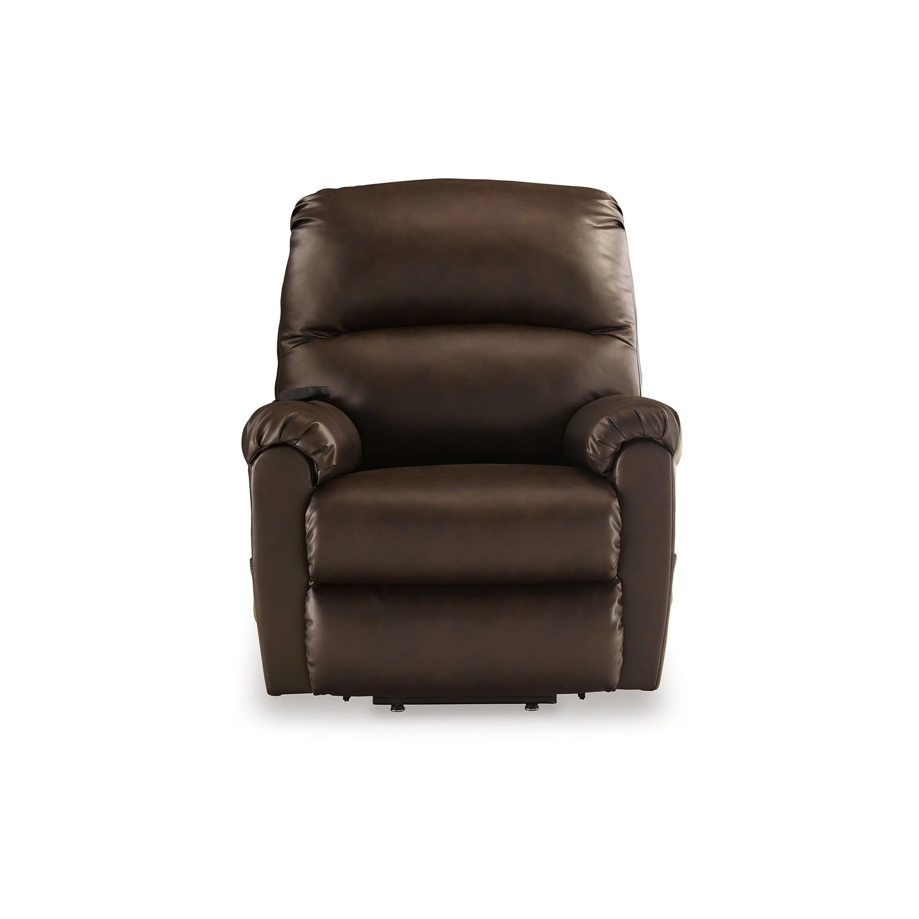 Shadow Power Lift Recliner Chair, Rich Chocolate Brown Faux Leather