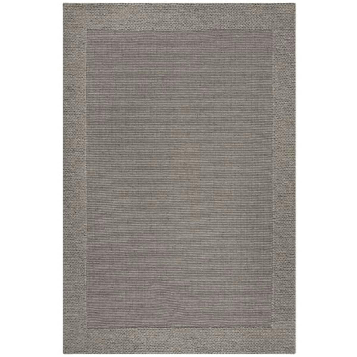 PILAT - Tapis de salon en laine gris 120x170 cm