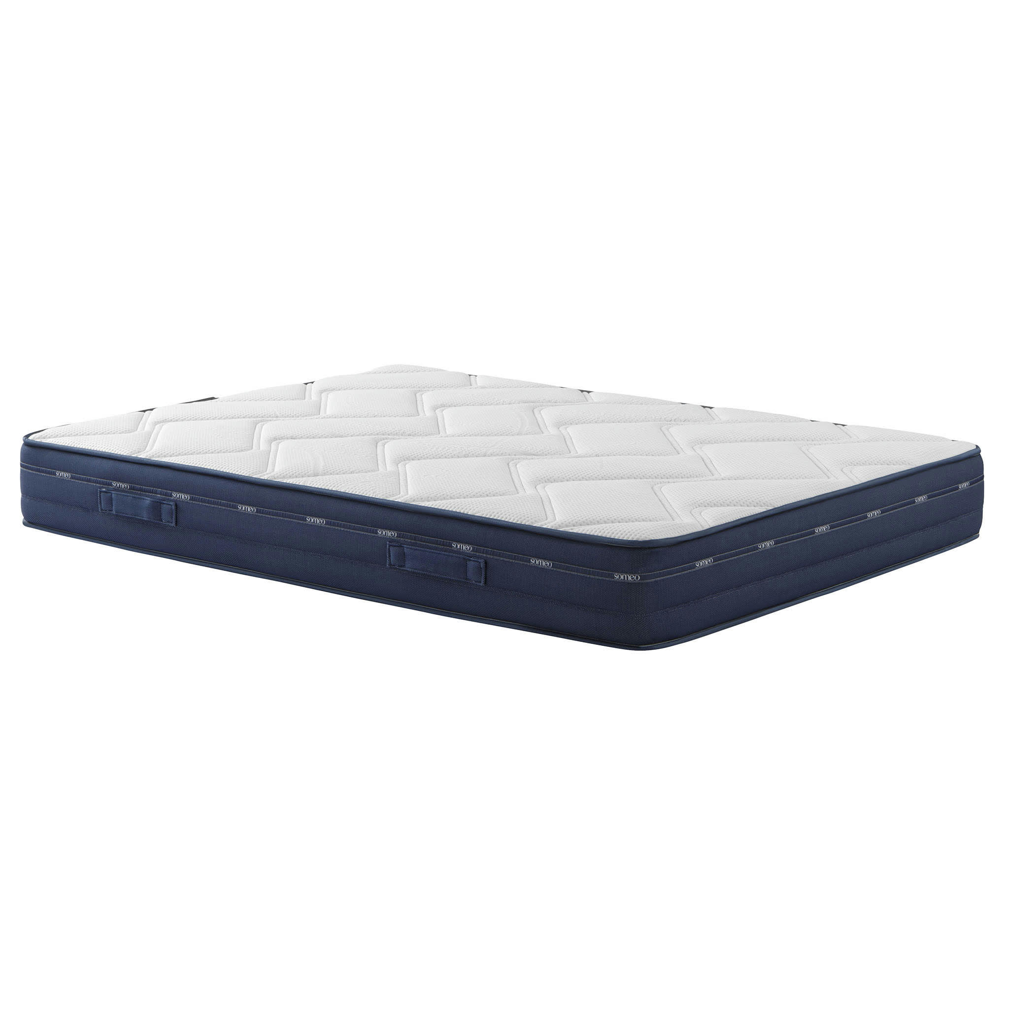 REVE 500 - Ensemble matelas ressorts mémoire de forme, sommier pieds 140x190