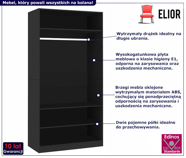 Minimalistycznaszafa z drążkiem - Navian