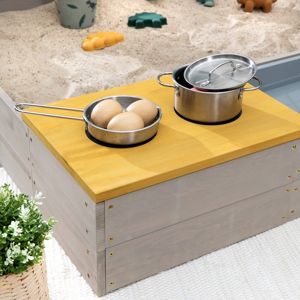 Sandkasten »Wild Cat«, BxHxL: 120 x 20 x 120 cm, Massivholz, ab 3 Jahren