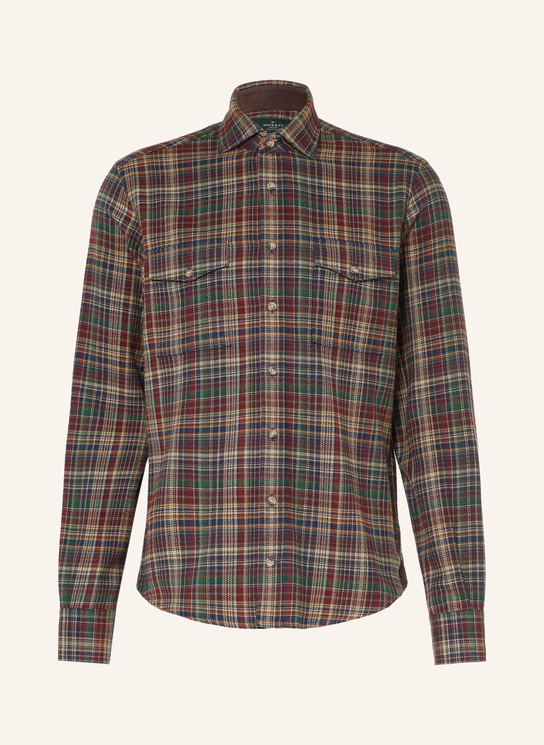 HACKETT LONDON Flanellhemd Comfort Fit